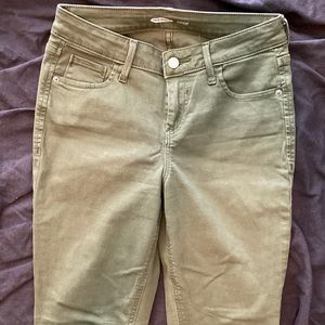 Old Navy Sz 2 Olive Green Jegging Cropped Ankle cut